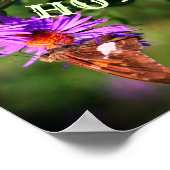 Zuhause Sweet Zuhause Butterfly Blume Abstrakt Poster (Ecke)