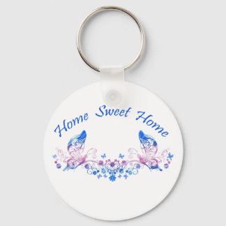 Zuhause Sweet Zuhause Butterfly Design Schlüsselanhänger