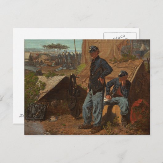 Zuhause, Sweet Zuhause, c.1863 (Öl auf Leinwand) Postkarte (Vorne/Hinten)