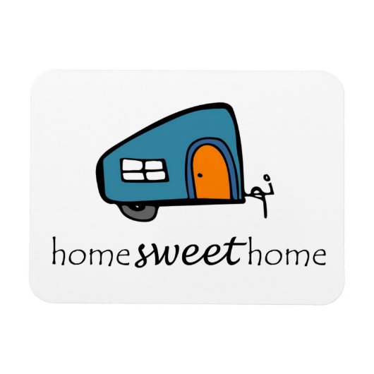 Zuhause Sweet Zuhause Camper Magnet (Horizontal)