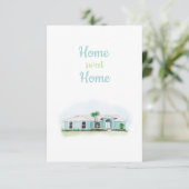 Zuhause Sweet Zuhause-Card Dankeskarte (Stehend Vorderseite)