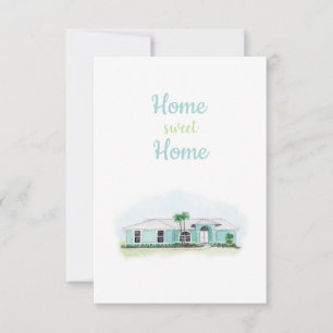 Zuhause Sweet Zuhause-Card Dankeskarte