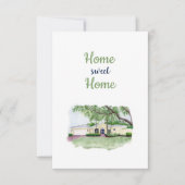 Zuhause Sweet Zuhause-Card Dankeskarte (Vorderseite)