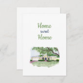 Zuhause Sweet Zuhause-Card Dankeskarte (Vorne/Hinten)