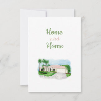 Zuhause Sweet Zuhause-Card Dankeskarte