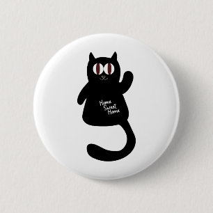 Zuhause Sweet Zuhause Cat Button