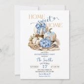 Zuhause Sweet Zuhause Chinoiserie Pumpkin Housewar Einladung (Vorderseite)