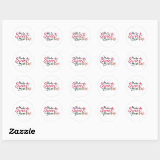 Zuhause Sweet Zuhause Classic Round Sticker
