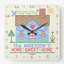 Zuhause Sweet Zuhause Cross Stitch House | Familie
