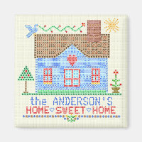 Zuhause Sweet Zuhause Cross Stitch House Personali