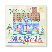 Zuhause Sweet Zuhause Cross Stitch House Personali