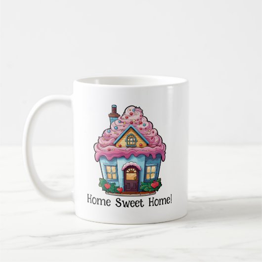Zuhause Sweet Zuhause Cupcake Brand Kaffeetasse (Links)