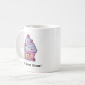 Zuhause Sweet Zuhause Cupcake Kaffeetasse (Vorderseite Links)