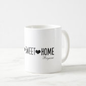 Zuhause Sweet Zuhause Custom Personalisiert Kaffeetasse (VorderseiteRechts)