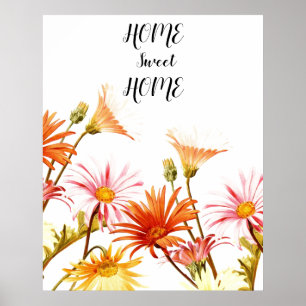 Zuhause Sweet Zuhause Daisy Wallart Poster