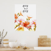 Zuhause Sweet Zuhause Daisy Wallart Poster (Küche)