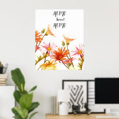 Zuhause Sweet Zuhause Daisy Wallart Poster (Heimbüro)