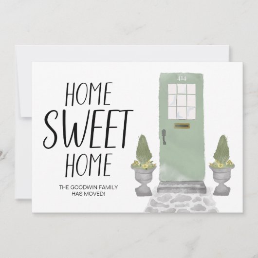 Zuhause Sweet Zuhause, die wir verschoben haben Ankündigung (Vorderseite)