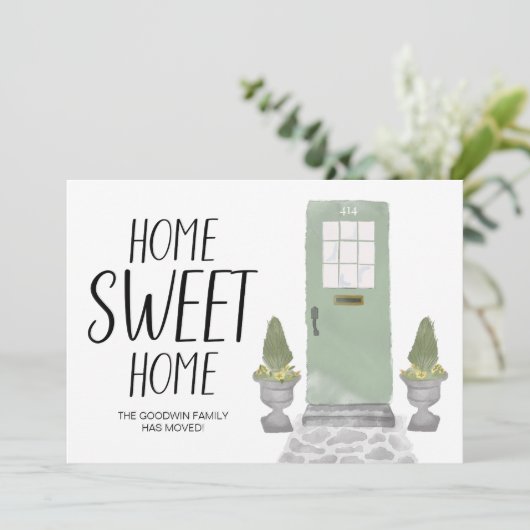 Zuhause Sweet Zuhause, die wir verschoben haben Ankündigung (Stehend Vorderseite)