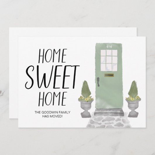 Zuhause Sweet Zuhause, die wir verschoben haben Ankündigung (Vorne/Hinten)