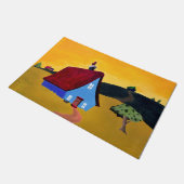 ZUHAUSE SWEET ZUHAUSE Door Mat Fußmatte (Schrägansicht)