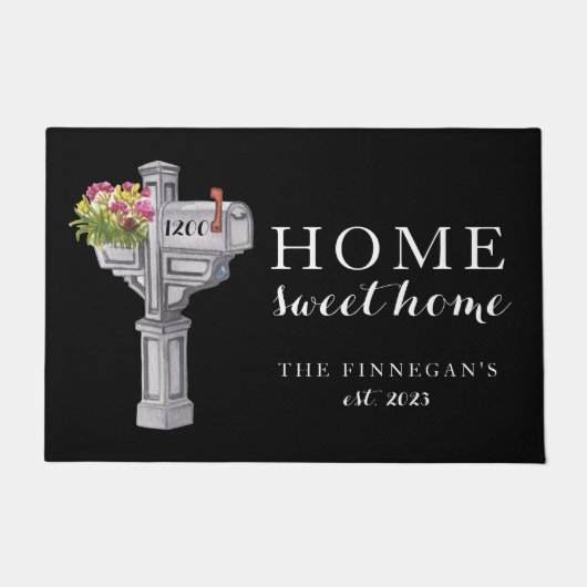 Zuhause Sweet Zuhause Door Mat Fußmatte (Vorderseite)