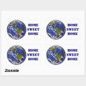 Zuhause Sweet Zuhause Earth Stickers (Blatt)