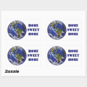Zuhause Sweet Zuhause Earth Stickers (Blatt)
