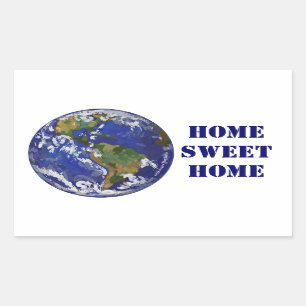 Zuhause Sweet Zuhause Earth Stickers