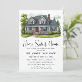 Zuhause Sweet Zuhause Einladung (Stehend Vorderseite)