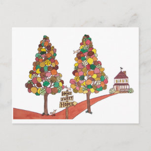 Zuhause Sweet Zuhause Einladungspostkarte