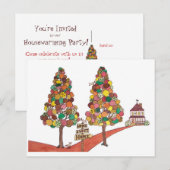 Zuhause Sweet Zuhause Einladungspostkarte (Vorne/Hinten)
