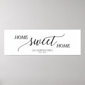 Zuhause Sweet Zuhause, Familienname Poster (Vorne)