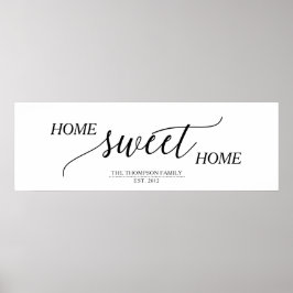 Zuhause Sweet Zuhause, Familienname Poster