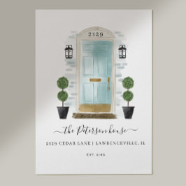 Zuhause Sweet Zuhause Family Aqua Aqua Aqua Aqua Poster