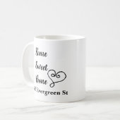 Zuhause Sweet Zuhause Family Housewarming-Geschenk Kaffeetasse (Vorderseite Links)