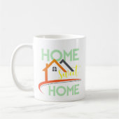 Zuhause Sweet Zuhause Family Mauer Zeichendekor Kaffeetasse (Links)