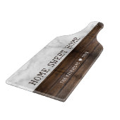 Zuhause Sweet Zuhause Family Name Schneidebrett (Ecke)