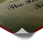 Zuhause Sweet Zuhause Family Name Wall Poster (Ecke)