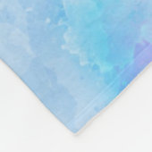 Zuhause Sweet Zuhause, farbenfroher Wasserfarbente Fleecedecke (Ecke)