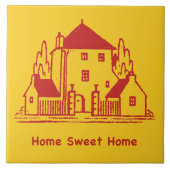 Zuhause Sweet Zuhause Fliese (Vorderseite)