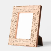 Zuhause Sweet Zuhause Floral Laser Etted Picture F Geätzte Rahmen (Links)