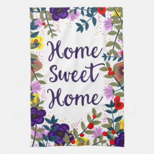 Zuhause Sweet Zuhause Floral Reef Geschirrtuch
