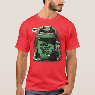 Zuhause Sweet Zuhause Garbage Raccoon von Tobe Fon T-Shirt