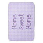 Zuhause Sweet Zuhause | Geometrisches Diamantmuste Badematte (Vorderseite Vertikal)