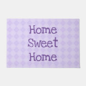 Zuhause Sweet Zuhause | Geometrisches Diamantmuste Fußmatte (Vorderseite)