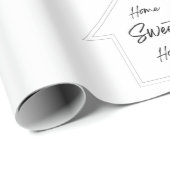 Zuhause Sweet Zuhause Geschenkpapier (Rolleneckpunkt)