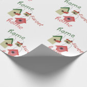 Zuhause Sweet Zuhause Geschenkpapier (Ecke)