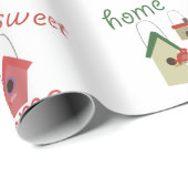 Zuhause Sweet Zuhause Geschenkpapier (Rolleneckpunkt)