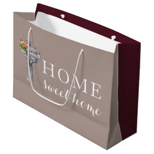 Zuhause Sweet Zuhause Gift Bag Große Geschenktüte